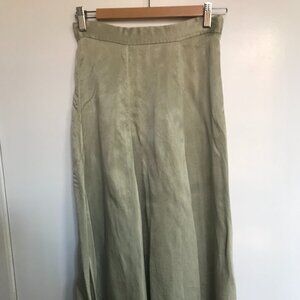 Light Green Midi skirt